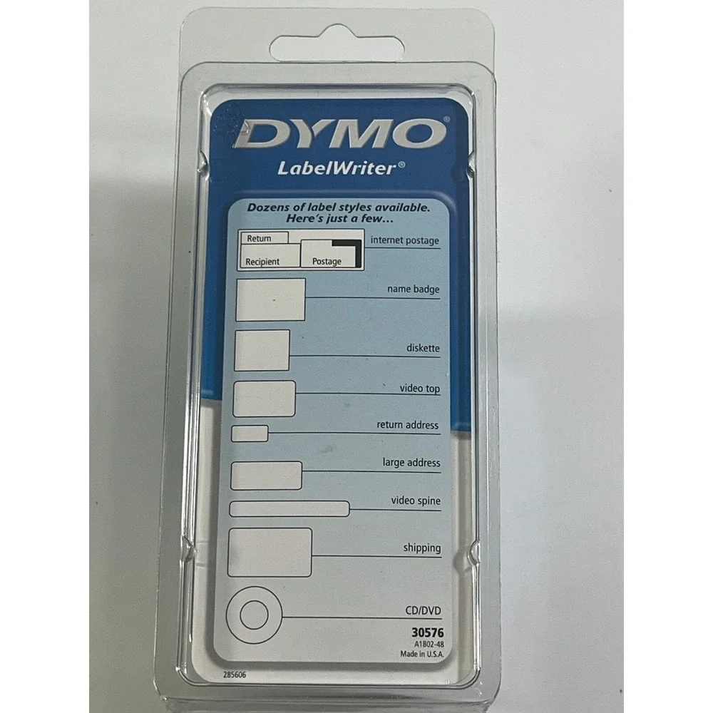 Dymo 30576 LW White File Folder Labels 9/16